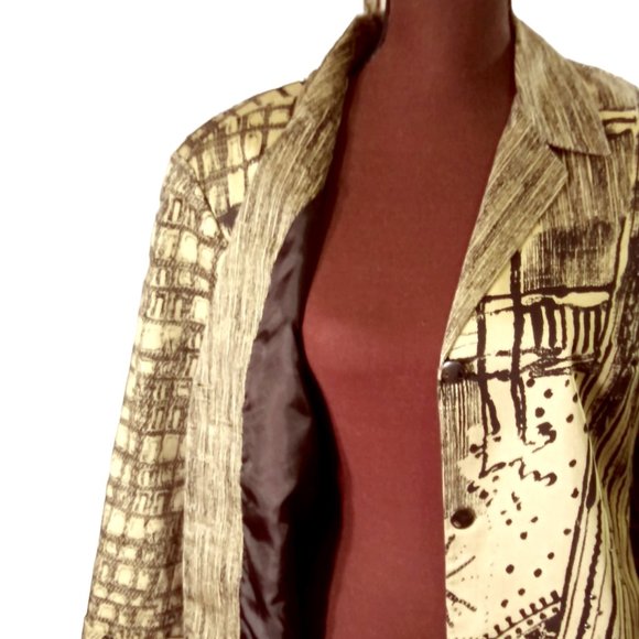 Nancy Bolen City Girl Jacket, Vintage Jacket, Size Large Jacket, Plus Size Top - Picture 7 of 11